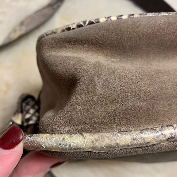 Michael Kors Brown and Snake Print Crossbody Bag - Picture 4 of 9